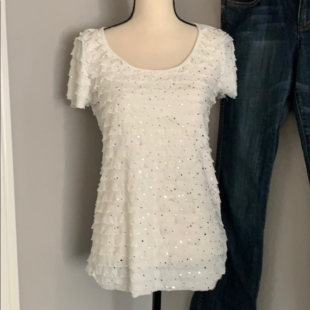 Pretty tiered top with embellishments
